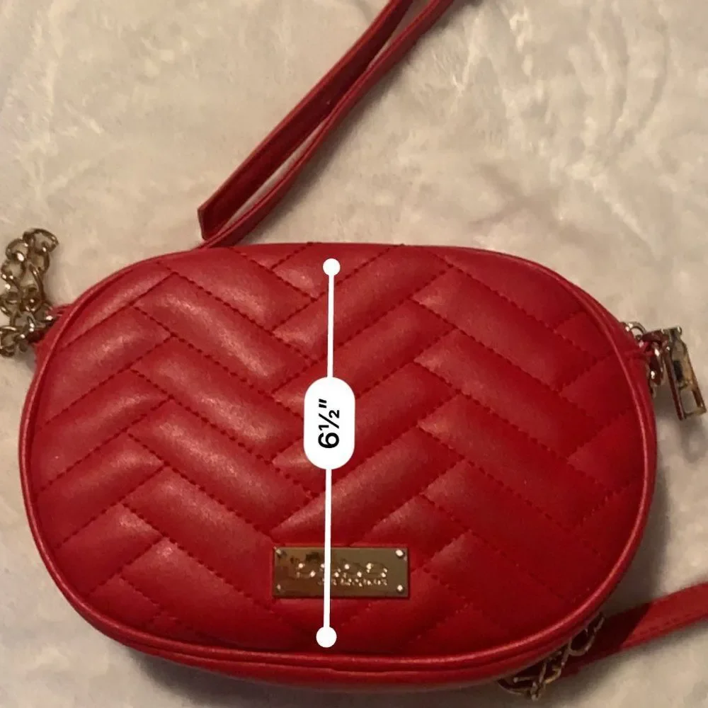 Bebe red crossbody bag